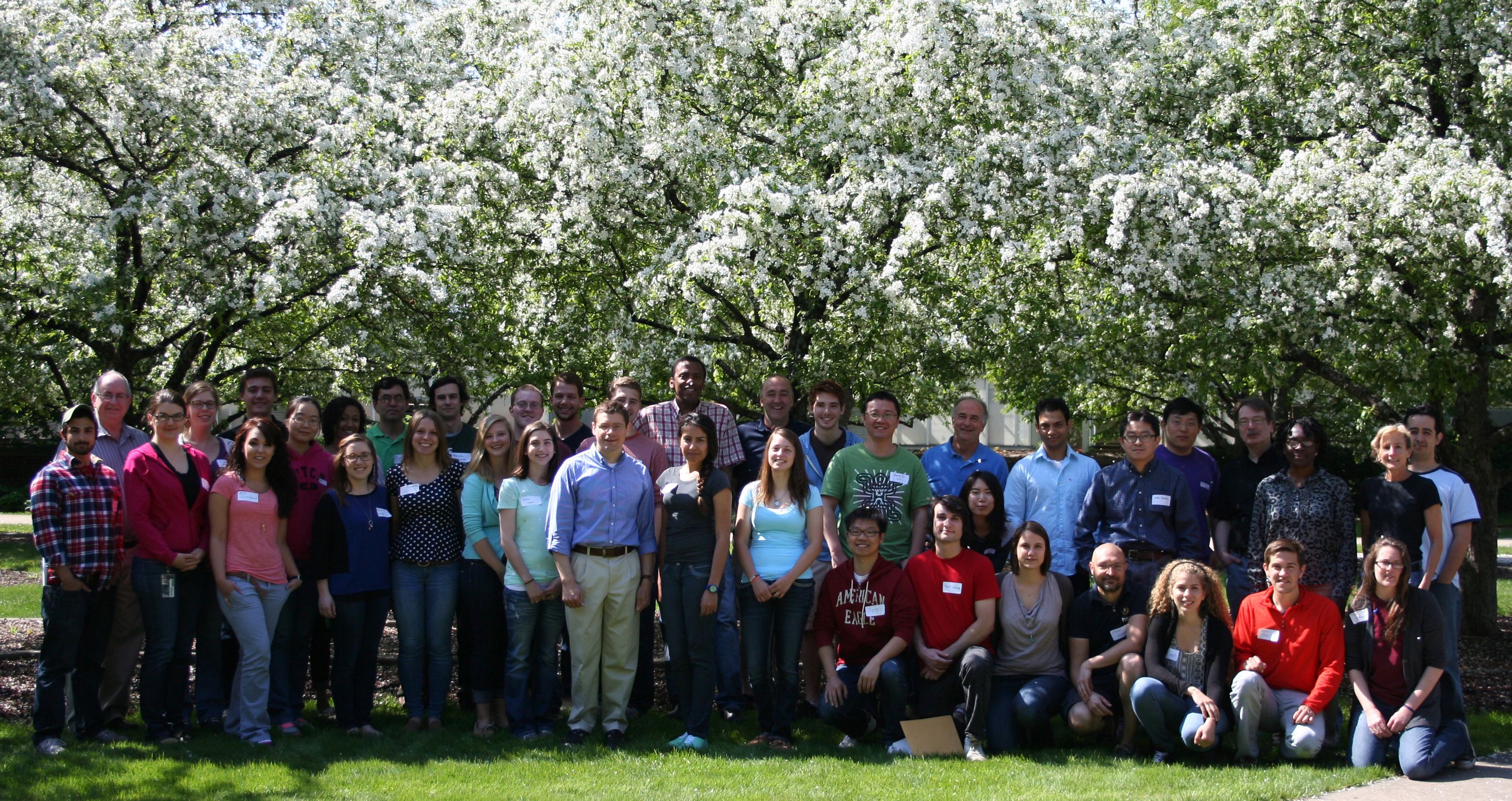 2014 Summer participants and mentors on the first day